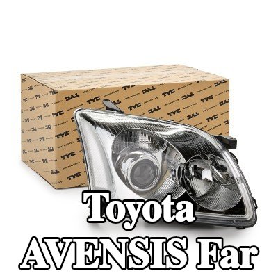 TYC Far Sağ, H1, H7, H7/H1, elektrik motoru olmadan — 2003 Toyota Avensis