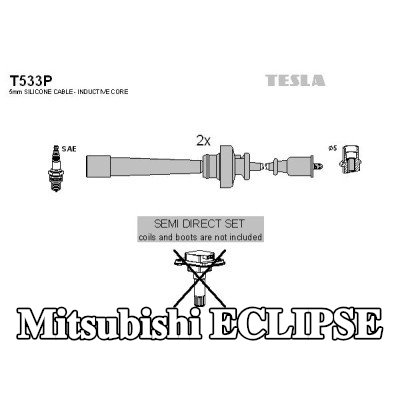 TESLA مجموعة أسلاك الإشعال — Mitsubishi Eclipse