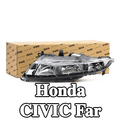 TYC Far Sol, H1, H7, elektrik motorlu — 2012 Honda Civic