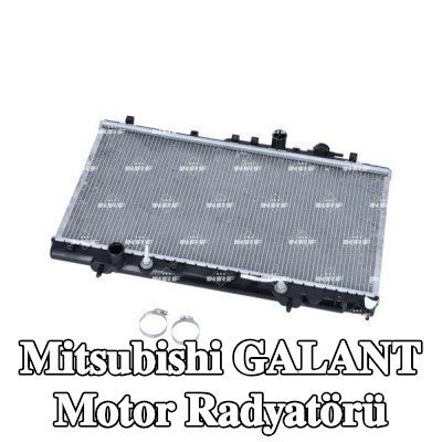 NRF Motor radyatörü Alüminyum, montaj parçaları ile — Mitsubishi Galant