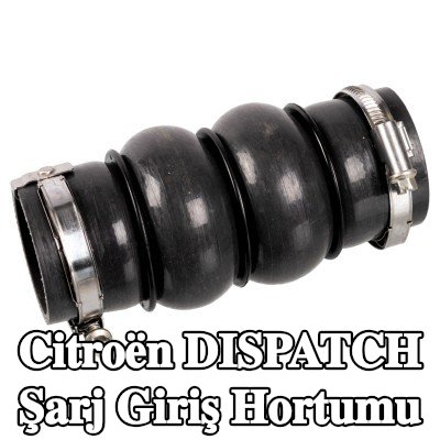 FEBI BILSTEIN Şarj Cihazı Emme Hortumu Şarj Havası Soğutucusu, Üst, kelepçeli — 2012 Citroën Dispatch
