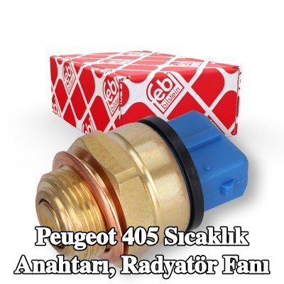 FEBI BILSTEIN Sıcaklık Anahtarı, conta halkalı radyatör fanı — Peugeot 405