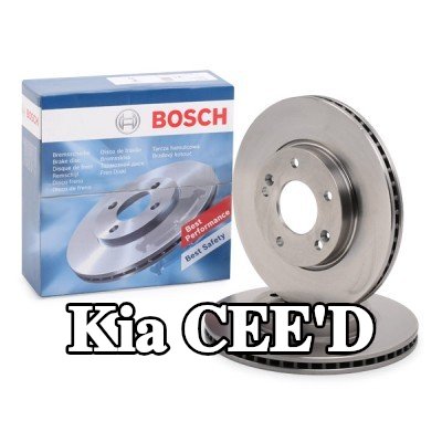 BOSCH القطر الخارجي لقرص المكابح: 280mm, مُهوى, مزود بفتحات تهوية داخلية, مشحم — Kia Cee'd