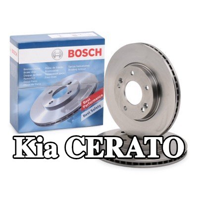 BOSCH القطر الخارجي لقرص المكابح: 280mm, مُهوى, مزود بفتحات تهوية داخلية, مشحم — Kia Cerato