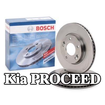 BOSCH القطر الخارجي لقرص المكابح: 280mm, مُهوى, مزود بفتحات تهوية داخلية, مشحم — 2016 Kia Proceed