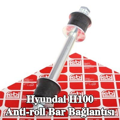 FEBI BILSTEIN Anti-roll bar bağlantısı 190mm, Çelik, somunlu, pullarla — Hyundai H100