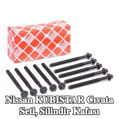 FEBI BILSTEIN Cıvata seti, silindir kafası — Nissan Kubistar