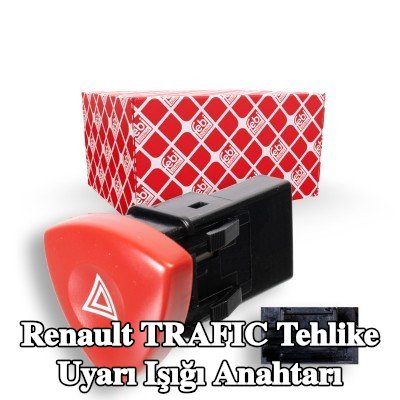FEBI BILSTEIN Tehlike uyarı ışığı anahtarı — Renault Trafic