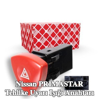 FEBI BILSTEIN Tehlike uyarı ışığı anahtarı — Nissan Primastar