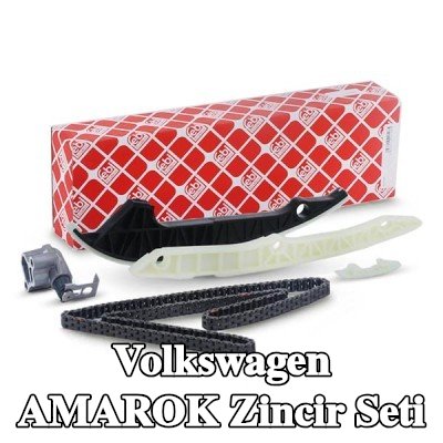 FEBI BILSTEIN Zincir gergisi içeren zamanlama zinciri kiti, kızak raylı — 2012 Volkswagen Amarok