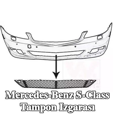 VAN WEZEL Çamurluk ızgarası Ön — 2012 Mercedes-Benz S-Class