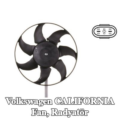 MAHLE Fan, radyatör 345mm — 2000 Volkswagen California
