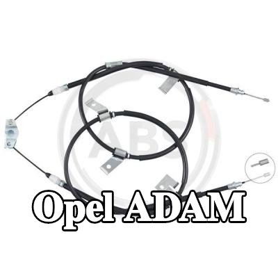 A.B.S. كابل فرامل اليد 1330mm — Opel Adam