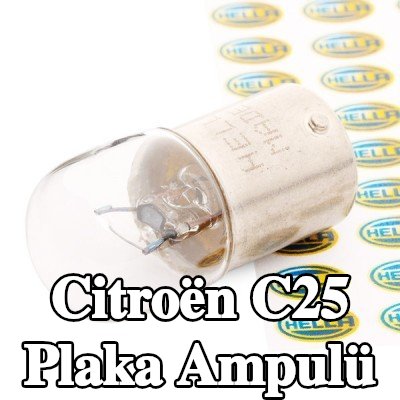 HELLA Plaka ampulü — Citroën C25