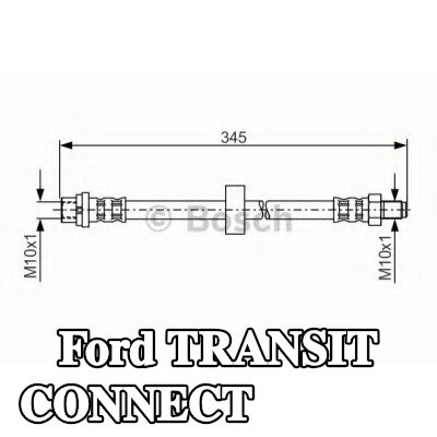 BOSCH خرطوم الفرامل 320mm — 2012 Ford Transit Connect