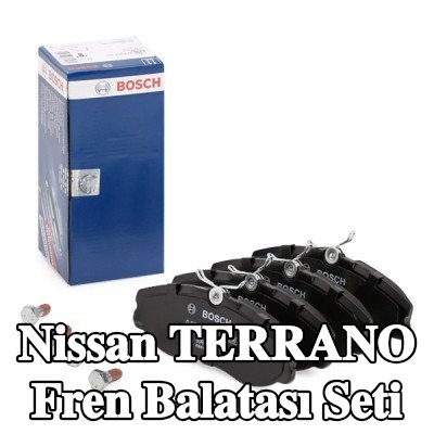 BOSCH Fren balatası seti 15, 5mm, gıcırtı önleyici plaka ile, cıvata/vida ile, aksesuarlarla — Nissan Terrano