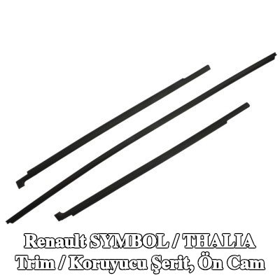 SAINT-GOBAIN Trim / Koruyucu Şerit, ön cam — Renault Symbol / Thalia