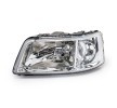 ABAKUS Far Sol, H4, far seviyeleme motorlu, Lens Rengi (yön göstergesi): Kristal berraklığında, ampul içermez — 2008 Volkswagen California (2)