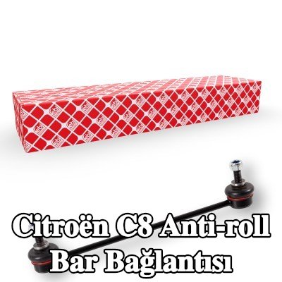 FEBI BILSTEIN Stabilizatör kolu OE Turbo YENİ, Ön Aks, 263mm, somunlu — Citroën C8