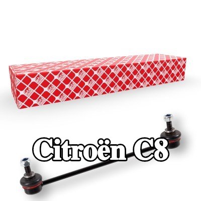 FEBI BILSTEIN وصلة قضيب مانع الانقلاب OE Turbo NEW, المحور الأمامي, 263mm, مع صواميل — Citroën C8