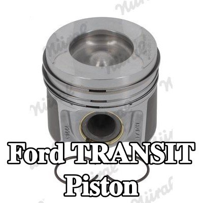 NÜRAL Keystone bağlantı kolu için piston, piston pimi yuvası için burçlu, soğutma kanallı, piston segman taşıyıcısı ile — Ford Transit