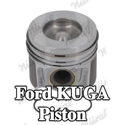 NÜRAL Keystone bağlantı kolu için piston, piston pimi yuvası için burçlu, soğutma kanallı, piston segman taşıyıcısı ile — Ford Kuga