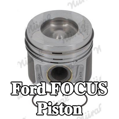 NÜRAL Keystone bağlantı kolu için piston, piston pimi yuvası için burçlu, soğutma kanallı, piston segman taşıyıcısı ile — Ford Focus