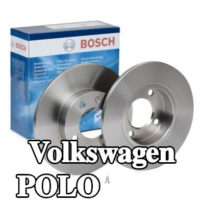 BOSCH القطر الخارجي لقرص المكابح: 239mm, صلب, مشحم, مع مسامير/براغي — 1990 Volkswagen Polo