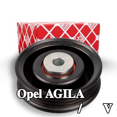 FEBI BILSTEIN بكرة الانحراف/التوجيه, V-ribbed belt Outer Diameter: 75mm — Opel Agila