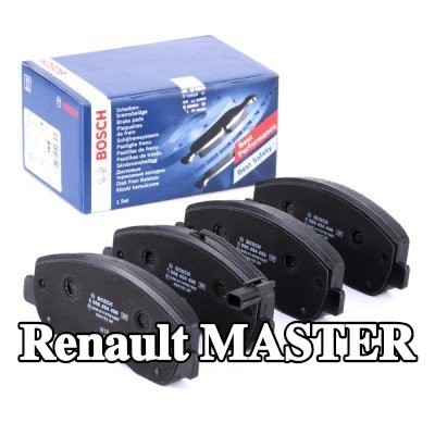 BOSCH مجموعة وسادات الفرامل 18, 2mm, مع لوحة مانعة للصرير — Renault Master