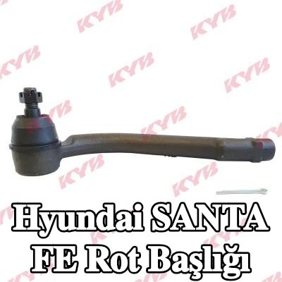 KYB TRod-End Rot Başı, Sol Ön Aks, 228mm — 2012 Hyundai Santa Fe