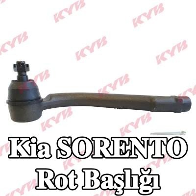 KYB TRod-End Rot Başı, Sol Ön Aks, 228mm — 2012 Kia Sorento