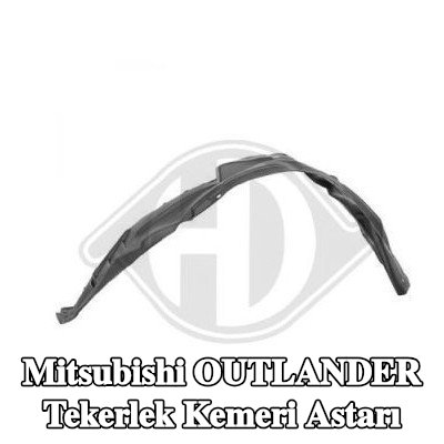 DIEDERICHS Tekerlek kemeri kaplaması Sol Ön — 2012 Mitsubishi Outlander