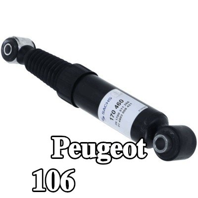 SACHS ممتص الصدمات (ضغط الزيت), ممتص صدمات تلسكوبي — Peugeot 106