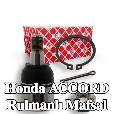 FEBI BILSTEIN Ön Sol Aks Bilyeli Mafsal, Ön Aks Sağ, Alt, taç somun ve çatal pimli, tutma halkası — 2004 Honda Accord
