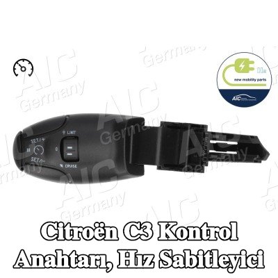AIC Kontrol Anahtarı, hız sabitleyici — 2012 Citroën C3