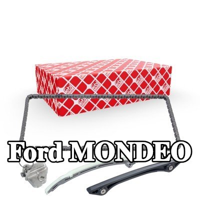 FEBI BILSTEIN طقم سلسلة التوقيت مع شداد السلسلة, مع سكك انزلاقية — Ford Mondeo