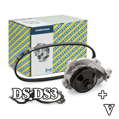 SNR مضخة الماء + مجموعة الحزام المضلع على شكل V — DS Ds3