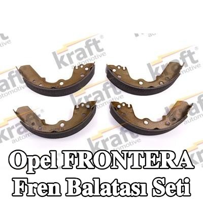 KRAFT Arka aks fren pabucu seti, 254, 0mm, kol olmadan — Opel Frontera