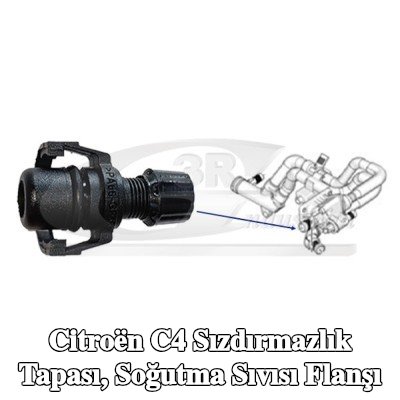 3RG Sızdırmazlık Tapası, soğutma sıvısı flanşı — Citroën C4