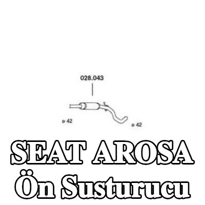PEDOL Ön susturucu Ön — SEAT Arosa