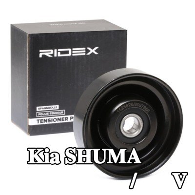RIDEX بكرة الانحراف/التوجيه, V-ribbed belt Outer Diameter: 78mm — Kia Shuma