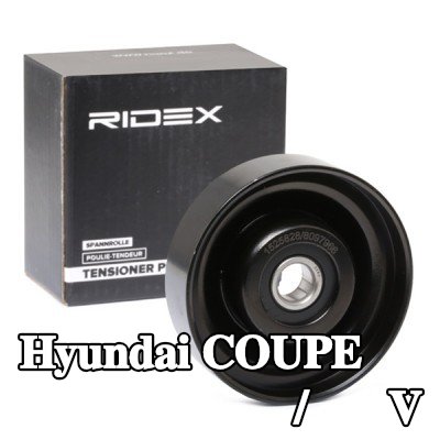 RIDEX بكرة الانحراف/التوجيه, V-ribbed belt Outer Diameter: 78mm — 2000 Hyundai Coupe
