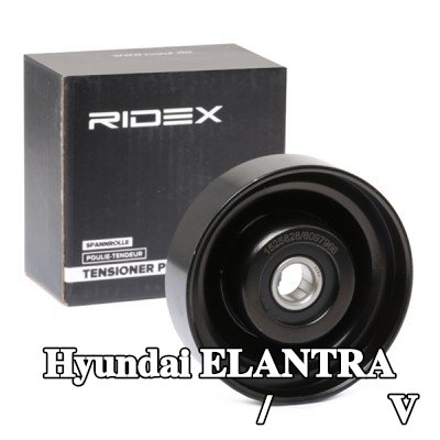 RIDEX بكرة الانحراف/التوجيه, V-ribbed belt Outer Diameter: 78mm — 2000 Hyundai Elantra