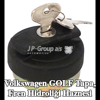 JP GROUP Tapa, fren hidroliği haznesi — 1990 Volkswagen Golf