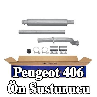 HELLA Ön susturucu Ön, montaj parçaları ile — Peugeot 406