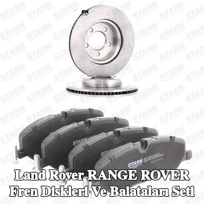 STARK Fren diskleri ve balataları seti Ön Aks, içten havalandırmalı — 2012 Land Rover Range Rover