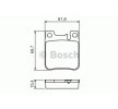 BOSCH Fren balatası seti 15, 4mm, gıcırtı önleyici plaka ile, montaj kılavuzu ile — 1997 Mercedes-Benz S-Class (5)