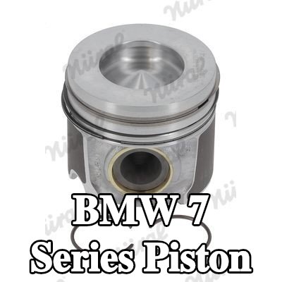 NÜRAL Keystone bağlantı kolu için piston, piston pimi yuvası için burçlu, soğutma kanallı, piston segman taşıyıcısı ile — 2016 BMW 7 Series