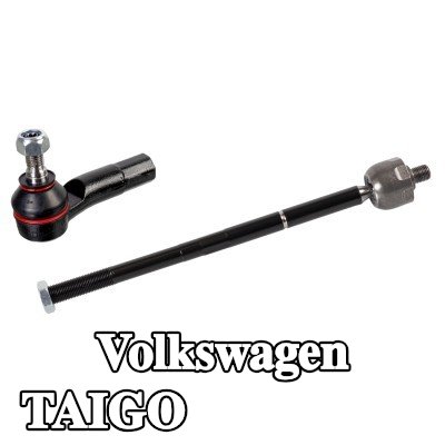 FEBI BILSTEIN مجموعة قضيب التوجيه للمحور الأمامي الأيمن, مع صامولة قفل — Volkswagen Taigo